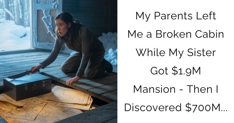 My Parents Left Me a Broken Cabin While My Sister Got $1.9M Mansion – Then I Discovered $700M…