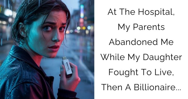At The Hospital, My Parents Abandoned Me While My Daughter Fought To Live, Then A Billionaire…