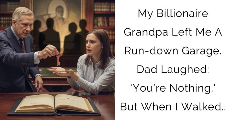 My Billionaire Grandpa Left Me A Run-down Garage. Dad Laughed: ‘You’re Nothing.’ But When I Walked..