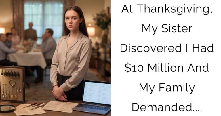 At Thanksgiving, My Sister Discovered I Had $10 Million And My Family Demanded….