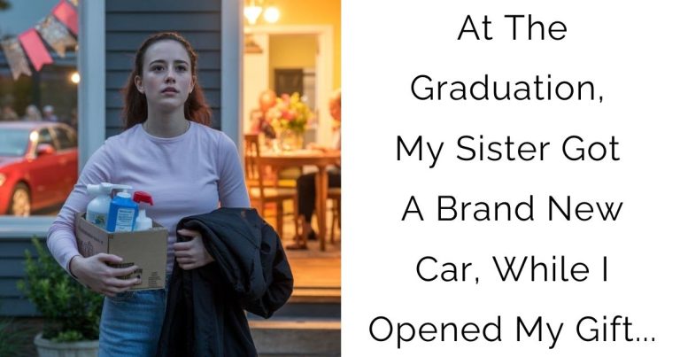 At The Graduation, My Sister Got A Brand New Car, While I Opened My Gift…