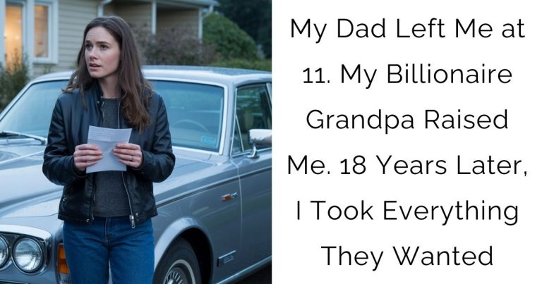 My Dad Left Me at 11. My Billionaire Grandpa Raised Me. 18 Years Later,I Took Everything They Wanted