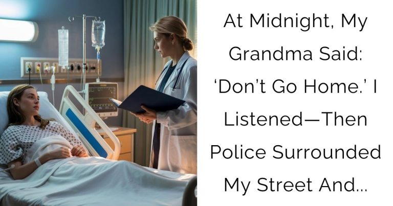 At Midnight, My Grandma Said: ‘Don’t Go Home.’ I Listened—Then Police Surrounded My Street And…