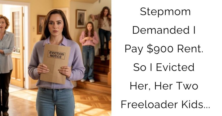 Stepmom Demanded I Pay $900 Rent. So I Evicted Her, Her Two Freeloader Kids…