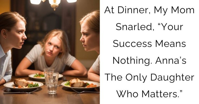 At Dinner, My Mom Snarled, “Your Success Means Nothing. Anna’s The Only Daughter Who Matters.”
