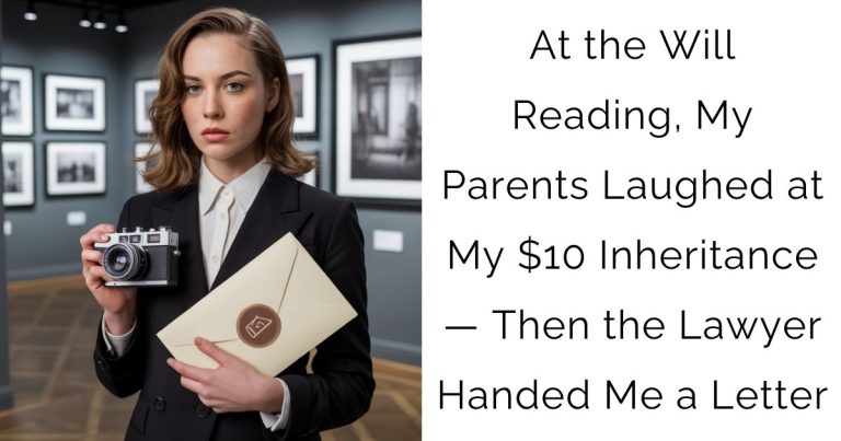 At the Will Reading, My Parents Laughed at My $10 Inheritance — Then the Lawyer Handed Me a Letter