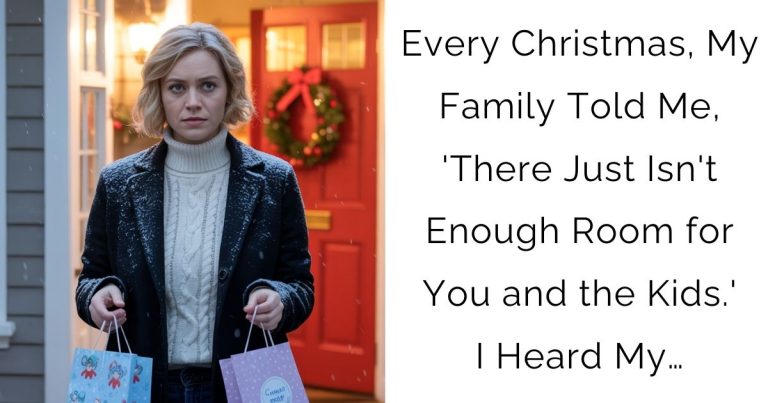 Every Christmas, My Family Told Me, ‘There Just Isn’t Enough Room for You and the Kids.’ I Heard My…