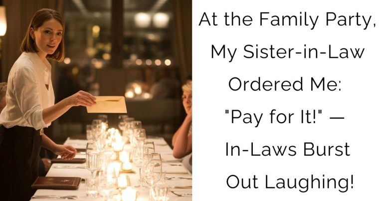 At the Family Party, My Sister-in-Law Ordered Me: “Pay for It!” — In-Laws Burst Out Laughing!