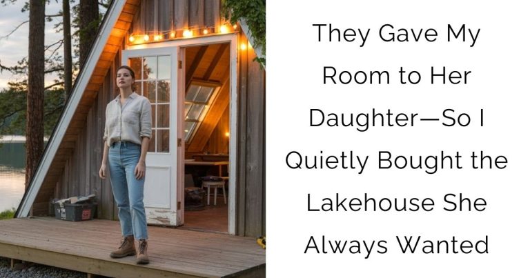 They Gave My Room to Her Daughter—So I Quietly Bought the Lakehouse She Always Wanted