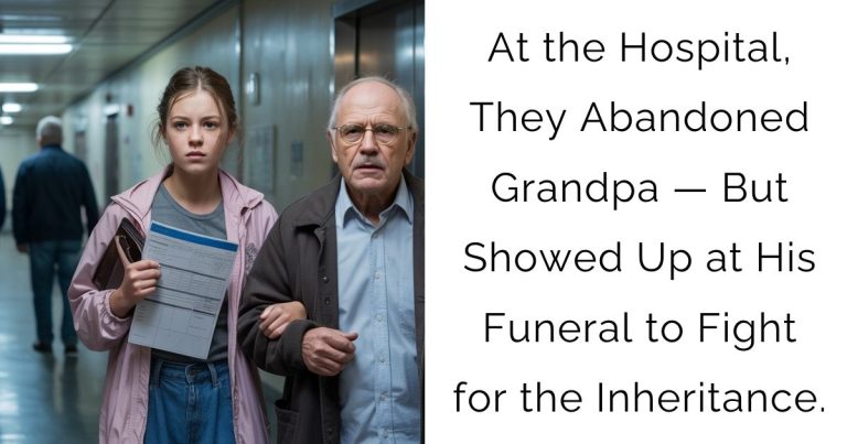 At the Hospital, They Abandoned Grandpa — But Showed Up at His Funeral to Fight for the Inheritance.