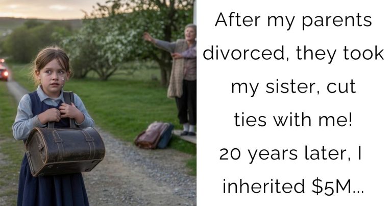 After my parents divorced, they took my sister, cut ties with me! 20 years later, I inherited $5M…