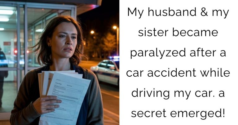 My husband & my sister became paralyzed after a car accident while driving my car. a secret emerged!