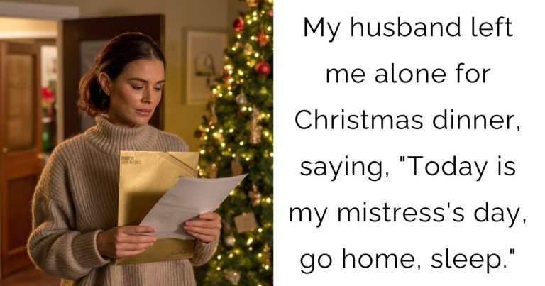 My husband left me alone for Christmas dinner, saying, “Today is my mistress’s day, go home, sleep.”