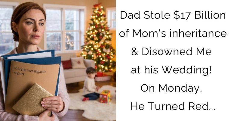 Dad Stole $17 Billion of Mom’s inheritance & Disowned Me at his Wedding! On Monday, He Turned Red…