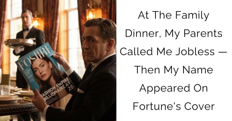 At The Family Dinner, My Parents Called Me Jobless — Then My Name Appeared On Fortune’s Cover