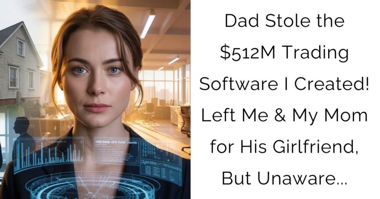 Dad Stole the $512M Trading Software I Created! Left Me & My Mom for His Girlfriend, But Unaware…