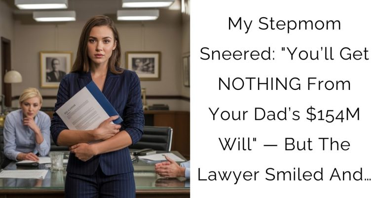 My Stepmom Sneered: “You’ll Get NOTHING From Your Dad’s $154M Will” — But The Lawyer Smiled And…
