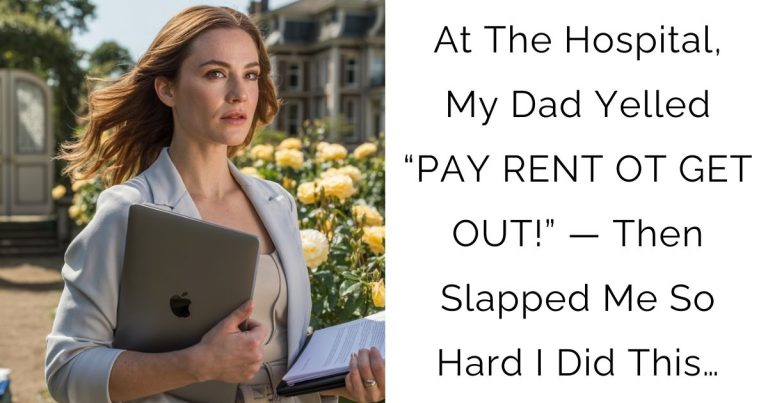 At The Hospital, My Dad Yelled “PAY RENT OT GET OUT!” — Then Slapped Me So Hard I Did This…