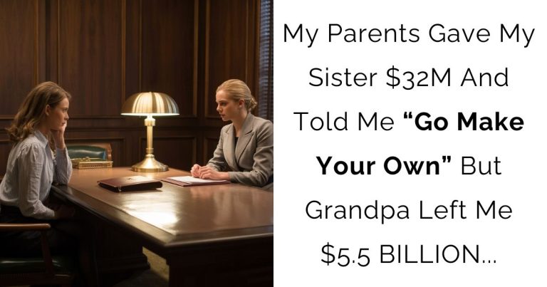 My Parents Gave My Sister $32M And Told Me, “Go Make Your Own,” But Grandpa Left Me $5.5 BILLION…