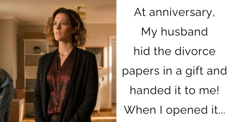 At anniversary, My husband hid the divorce papers in a gift and handed it to me! When I opened it…