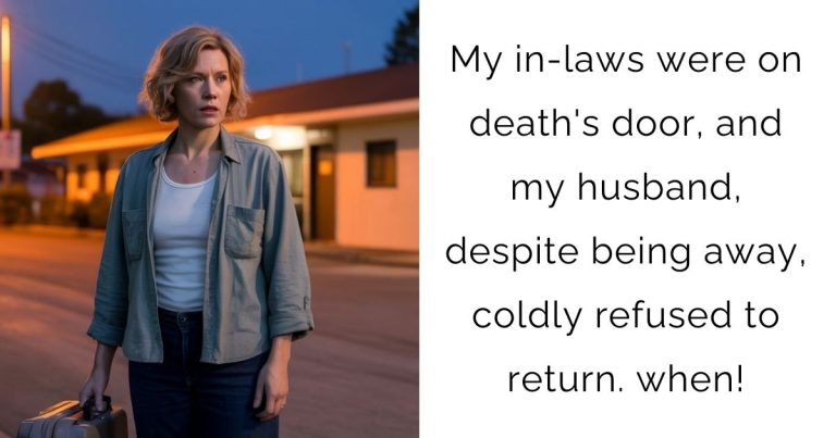 My in-laws were on death’s door, and my husband, despite being away, coldly refused to return. when!