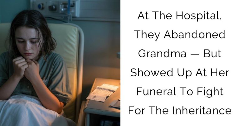 At The Hospital, They Abandoned Grandma — But Showed Up At Her Funeral To Fight For The Inheritance
