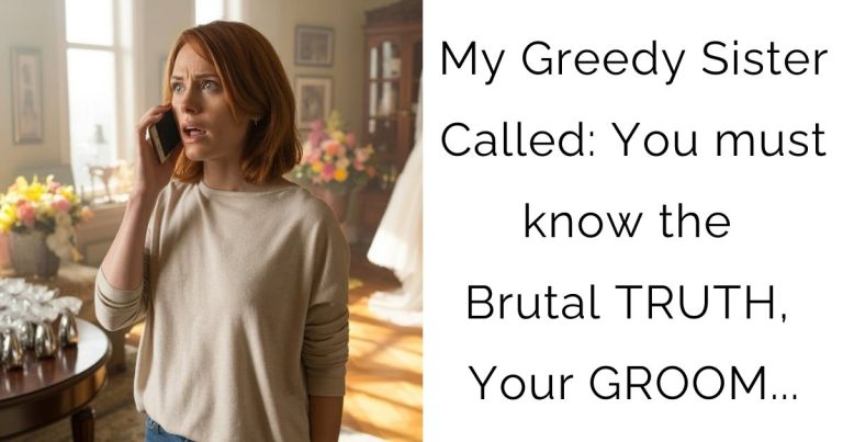 My Greedy Sister Called: You must know the Brutal TRUTH, Your GROOM…