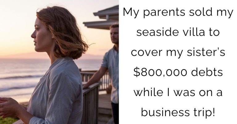 My parents sold my seaside villa to cover my sister’s $800,000 debts while I was on a business trip!