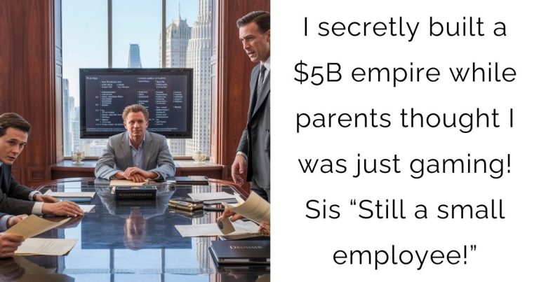 I secretly built a $5B empire while parents thought I was just gaming! Sis “Still a small employee!”