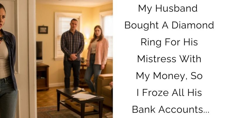 My Husband Bought A Diamond Ring For His Mistress With My Money, So I Froze All His Bank Accounts…