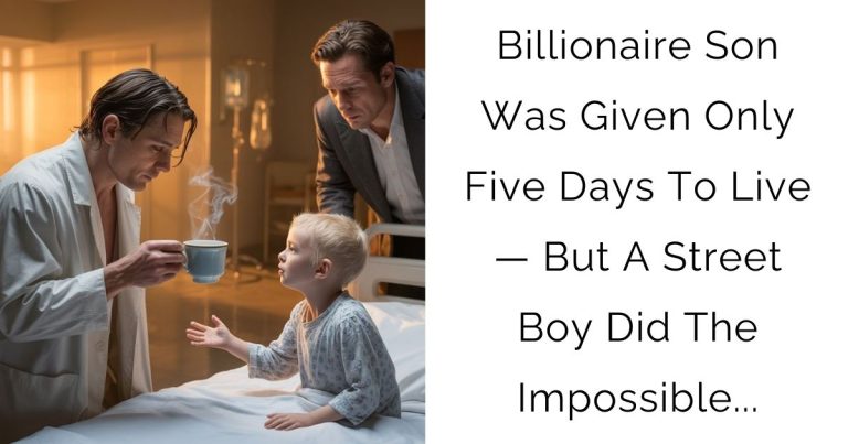 Billionaire Son Was Given Only Five Days To Live — But A Street Boy Did The Impossible…