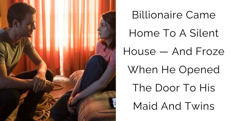 Billionaire Came Home To A Silent House — And Froze When He Opened The Door To His Maid And Twins