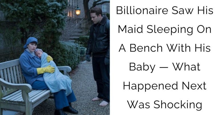 Billionaire Saw His Maid Sleeping On A Bench With His Baby — What Happened Next Was Shocking