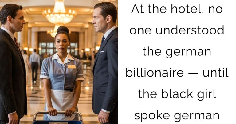 At The Hotel, No One Understood The German Billionaire — Until The Black Girl Spoke German