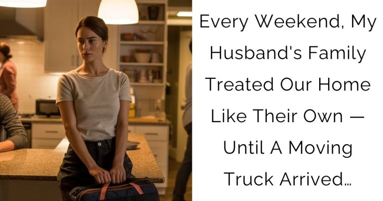Every Weekend, My Husband’s Family Treated Our Home Like Their Own — Until A Moving Truck Arrived…