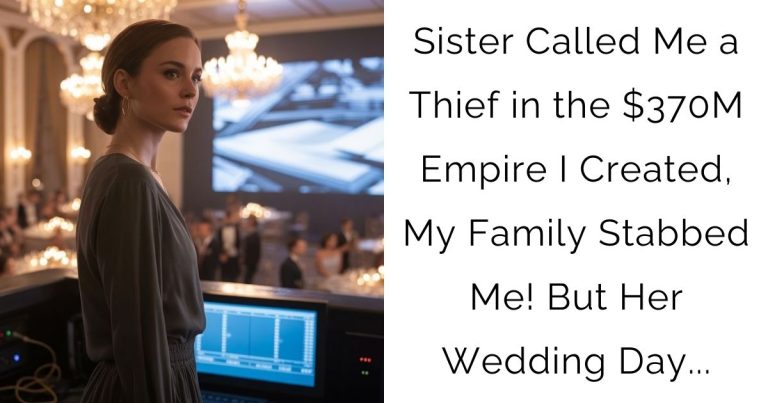 Sister Called Me a Thief in the $370M Empire I Created, My Family Stabbed Me! But Her Wedding Day…