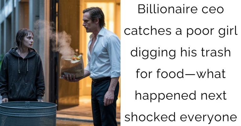 Billionaire ceo catches a poor girl digging his trash for food—what happened next shocked everyone