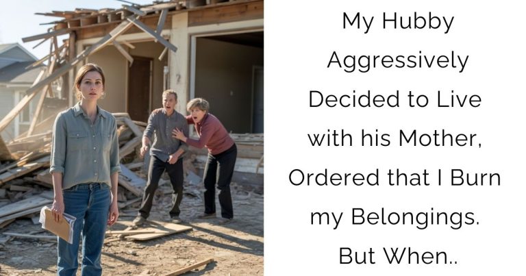 My Hubby Aggressively Decided to Live with his Mother, Ordered that I Burn my Belongings. But When..
