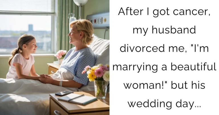 After I got cancer, my husband divorced me, “I’m marrying a beautiful woman!” but his wedding day…
