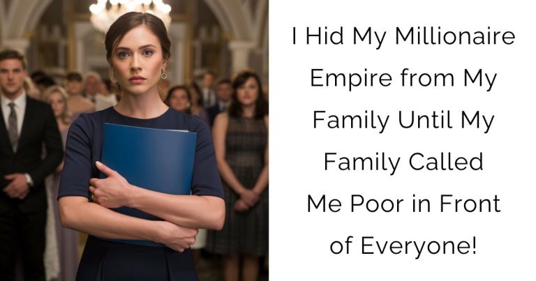 I Hid My Millionaire Empire from My Family Until My Family Called Me Poor in Front of Everyone!