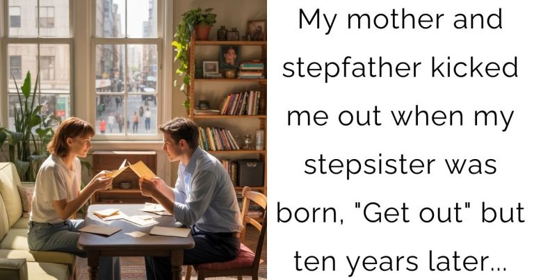My mother and stepfather kicked me out when my stepsister was born, “Get out” but ten years later…