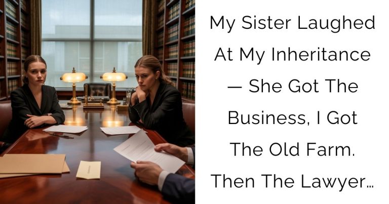 My Sister Laughed At My Inheritance — She Got The Business, I Got The Old Farm. Then The Lawyer…