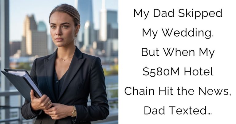 My Dad Skipped My Wedding. But When My $580M Hotel Chain Hit the News, Dad Texted…