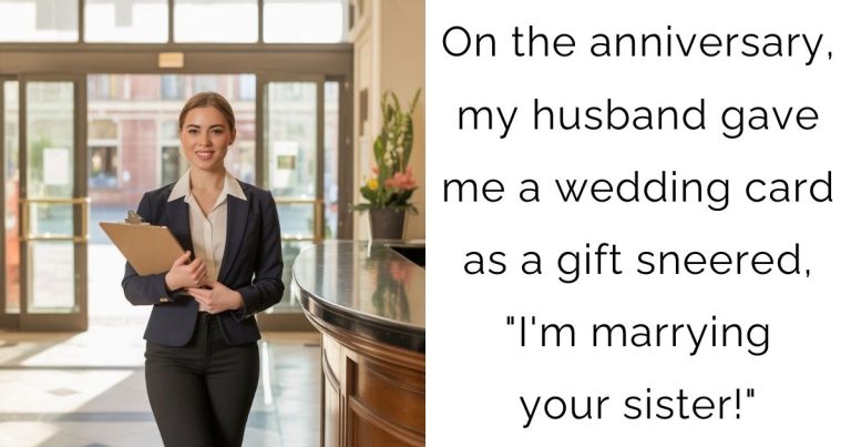 On the anniversary, my husband gave me a wedding card as a gift sneered, “I’m marrying your sister!”