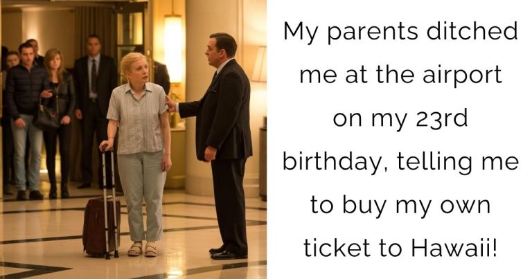 My parents ditched me at the airport on my 23rd birthday, telling me to buy my own ticket to Hawaii!