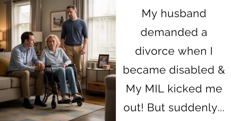My husband demanded a divorce when I became disabled & My MIL kicked me out! But suddenly…