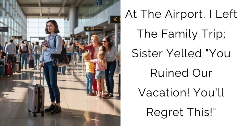 At The Airport, I Left The Family Trip; Sister Yelled “You Ruined Our Vacation! You’ll Regret This!”