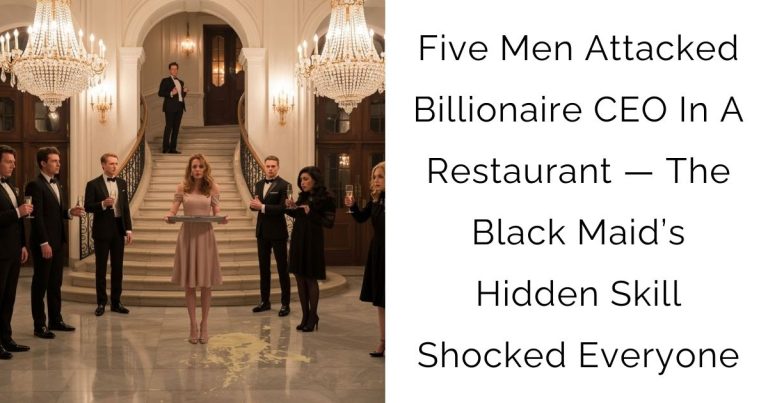 Five Men Attacked Billionaire CEO In A Restaurant — The Black Maid’s Hidden Skill Shocked Everyone