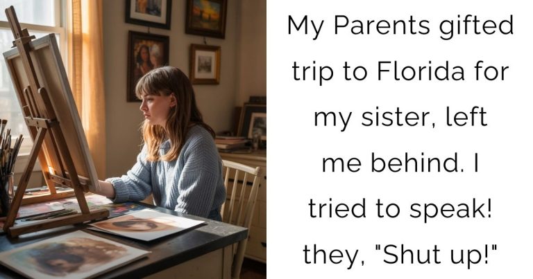 My Parents gifted trip to Florida for my sister, left me behind. I tried to speak! they, “Shut up!”