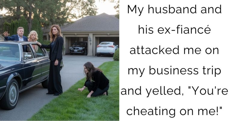 My husband and his ex-fiancé attacked me on my business trip and yelled, “You’re cheating on me!”